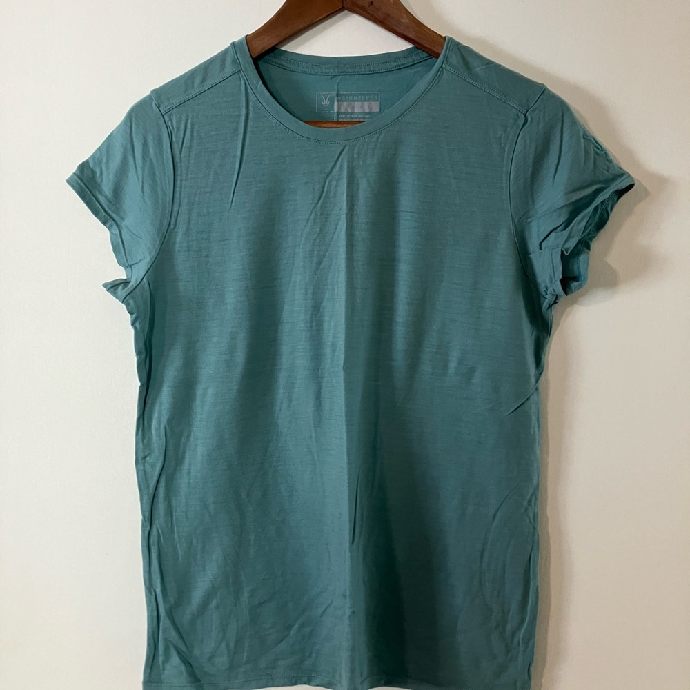 Ibex Teal Merino Wool Tee